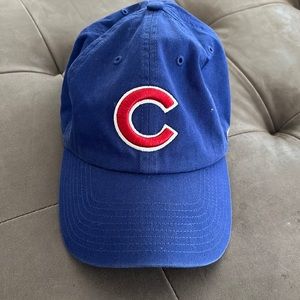 Chicago Cubs 47 Adjustable Hat red & blue with logo. Perfect condition